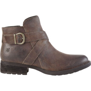 BORN Womens Trinculo Zipper Nubuck Ankle Boots
